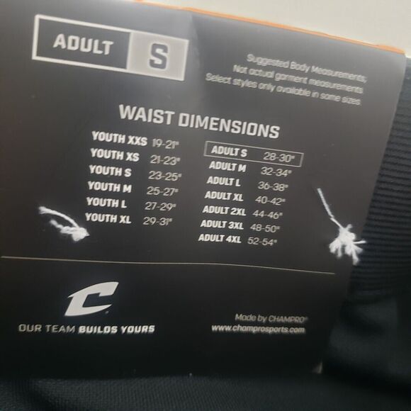 Champro Baseball Pants Mens Adult Small Black MVP Open Bottom Relaxed Fit - Picture 8 of 11